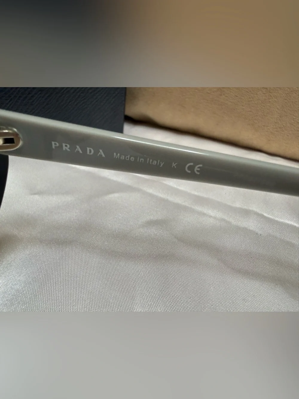 Prada Oversized Black Geometric Inlay Gradient Sunglasses Made in Italy w/ Case - Picture 4 of 10